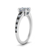 Load image into Gallery viewer, cushion-cut-swirl-engraved-channel-accent-engagement-ring-with-black-diamond-in-FD122866CURGBLACK-NL-WG