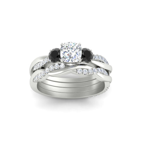 cushion-cut-three-stone-twisted-black-diamond-wedding-band-in-white-gold-fdens3301cugblackangle5-nl-wg.jpg