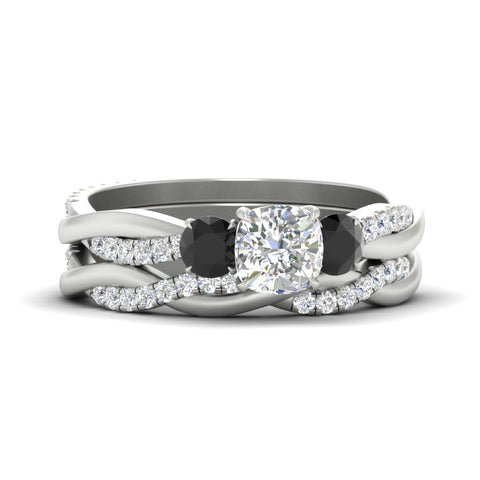 cushion-cut-three-stone-twisted-black-diamond-wedding-band-in-white-gold-fdens3301cugblacksleep-nl-wg.jpg