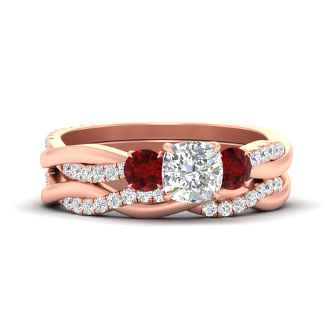 cushion-cut-three-stone-twisted-ruby-wedding-band-in-rose-gold-fdens3301cugrudrsleep-nl-rg.jpg
