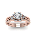 Load image into Gallery viewer, cushion-cut-twisted-diamond-bridal-set-in-14K-rose-gold-FD8300CU-NL-RG.jpg
