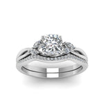 Load image into Gallery viewer, cushion-cut-twisted-diamond-bridal-set-in-14K-white-gold-FD8300CU-NL-WG.jpg
