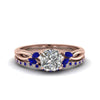 Load image into Gallery viewer, cushion-cut-twisted-diamond-bridal-set-with-blue-sapphire-in-14K-rose-gold-FD8300CUGSABL-NL-RG.jpg