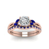 Load image into Gallery viewer, cushion-cut-twisted-diamond-bridal-set-with-blue-sapphire-in-14K-rose-gold-FD8300CUGSABL-NL-RG.jpg