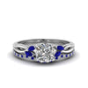 Load image into Gallery viewer, cushion-cut-twisted-diamond-bridal-set-with-blue-sapphire-in-14K-white-gold-FD8300CUGSABL-NL-WG.jpg
