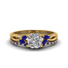 Load image into Gallery viewer, cushion-cut-twisted-diamond-bridal-set-with-blue-sapphire-in-14K-yellow-gold-FD8300CUGSABL-NL-YG.jpg