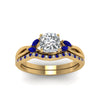 Load image into Gallery viewer, cushion-cut-twisted-diamond-bridal-set-with-blue-sapphire-in-14K-yellow-gold-FD8300CUGSABL-NL-YG.jpg