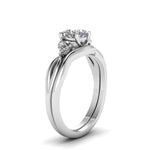 Load image into Gallery viewer, cushion-cut-twisted-diamond-ring-with-matching-curved-band-in-14K-white-gold-FD8300-CU-NL-WG.jpg
