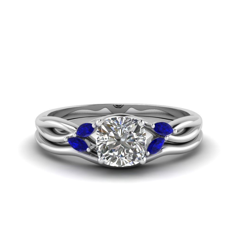 cushion-cut-twisted-diamond-ring-with-matching-curved-band-with-blue-sapphire-in-14K-white-gold-FD8300CUGSABL-NL-WG.jpg