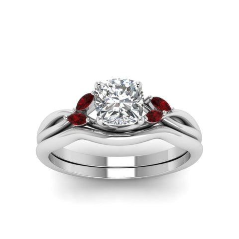 cushion-cut-twisted-diamond-ring-with-matching-curved-band-with-ruby-in-14K-white-gold-FD8300CUGRUDR-NL-WG.jpg