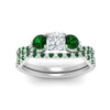 Load image into Gallery viewer, cushion-cut-twisted-floral-prong-emerald-wedding-set-in-white-gold-FD10257CUGEMGR-ANGLE5-NL-WG?v=1756359958