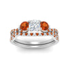 Load image into Gallery viewer, cushion-cut-twisted-floral-prong-orange-sapphire-wedding-set-in-white-gold-FD10257CUGSAOR-ANGLE5-NL-WG?v=1756359958