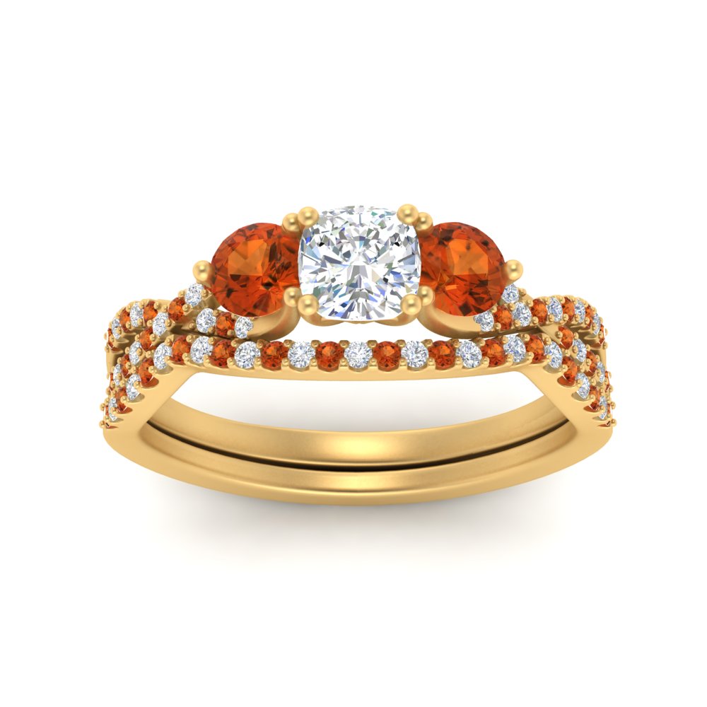 cushion-cut-twisted-floral-prong-orange-sapphire-wedding-set-in-yellow-gold-FD10257CUGSAOR-ANGLE5-NL-YG?v=1756359958