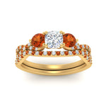 Load image into Gallery viewer, cushion-cut-twisted-floral-prong-orange-sapphire-wedding-set-in-yellow-gold-FD10257CUGSAOR-ANGLE5-NL-YG_4a4a7be2-9e88-4a4a-870e-d2759ae75271?v=1756360108