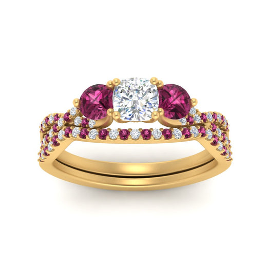 cushion-cut-twisted-floral-prong-pink-sapphire-wedding-set-in-yellow-gold-FD10257CUGSADRPI-ANGLE5-NL-YG?v=1756359958