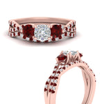 Load image into Gallery viewer, cushion-cut-twisted-floral-prong-ruby-wedding-set-in-rose-gold-FD10257CUGRUDR-ANGLE3-NL-RG?v=1756359958
