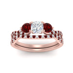 Load image into Gallery viewer, cushion-cut-twisted-floral-prong-ruby-wedding-set-in-rose-gold-FD10257CUGRUDR-ANGLE5-NL-RG?v=1756359958
