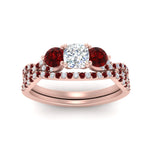 Load image into Gallery viewer, cushion-cut-twisted-floral-prong-ruby-wedding-set-in-rose-gold-FD10257CUGRUDR-ANGLE5-NL-RG_5da58134-5460-4907-8282-4aff58a09b3d?v=1756360108