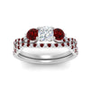 Load image into Gallery viewer, cushion-cut-twisted-floral-prong-ruby-wedding-set-in-white-gold-FD10257CUGRUDR-ANGLE5-NL-WG?v=1756359958