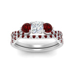 Load image into Gallery viewer, cushion-cut-twisted-floral-prong-ruby-wedding-set-in-white-gold-FD10257CUGRUDR-ANGLE5-NL-WG?v=1756359958
