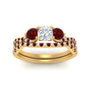 Load image into Gallery viewer, cushion-cut-twisted-floral-prong-ruby-wedding-set-in-yellow-gold-FD10257CUGRUDR-ANGLE5-NL-YG?v=1756359958