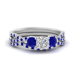 Load image into Gallery viewer, cushion-cut-twisted-floral-prong-sapphire-wedding-set-in-white-gold-FD10257CUGSABL-NL-WG_f52a8131-6e20-472a-8cb0-8f25c31b0726?v=1756360108
