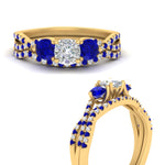 Load image into Gallery viewer, cushion-cut-twisted-floral-prong-sapphire-wedding-set-in-yellow-gold-FD10257CUGSABL-ANGLE3-NL-YG?v=1756359958
