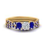 Load image into Gallery viewer, cushion-cut-twisted-floral-prong-sapphire-wedding-set-in-yellow-gold-FD10257CUGSABL-NL-YG?v=1756359958
