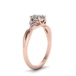 Load image into Gallery viewer, cushion-cut-twisted-petal-diamond-engagement-ring-in-14K-rose-gold-FD8300CUR-NL-RG.jpg
