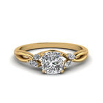 Load image into Gallery viewer, cushion-cut-twisted-petal-diamond-engagement-ring-in-14K-yellow-gold-FD8300CUR-NL-YG.jpg
