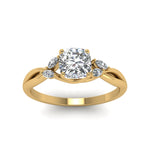 Load image into Gallery viewer, cushion-cut-twisted-petal-diamond-engagement-ring-in-14K-yellow-gold-FD8300CUR-NL-YG.jpg
