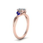 Load image into Gallery viewer, cushion-cut-twisted-petal-diamond-engagement-ring-with-blue-sapphire-in-14K-rose-gold-FD8300CURGSABL-NL-RG.jpg
