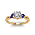 Load image into Gallery viewer, cushion-cut-twisted-petal-diamond-engagement-ring-with-blue-sapphire-in-14K-yellow-gold-FD8300CURGSABL-NL-YG.jpg
