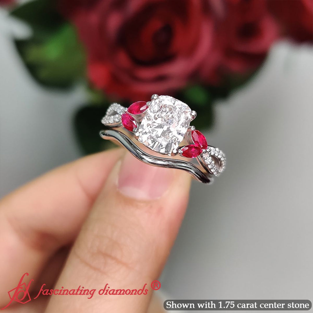 cushion-cut-twisted-split-vine-lab-diamond-engagement-ring-with-ruby-in-14k-white-gold-fdens3211r-5