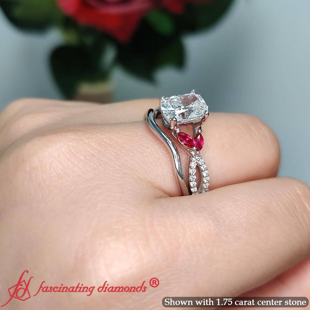cushion-cut-twisted-split-vine-lab-diamond-engagement-ring-with-ruby-in-14k-white-gold-fdens3211r-6