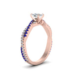 Load image into Gallery viewer, cushion-cut-twisted-vine-diamond-engagement-ring-for-women-with-blue-sapphire-in-14K-rose-gold-FD8233CURGSABL-NL-RG.jpg
