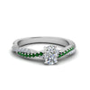 Load image into Gallery viewer, cushion-cut-twisted-vine-diamond-engagement-ring-for-women-with-emerald-in-14K-white-gold-FD8233CURGEMGR-NL-WG.jpg