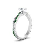 Load image into Gallery viewer, cushion-cut-twisted-vine-diamond-engagement-ring-for-women-with-emerald-in-14K-white-gold-FD8233CURGEMGR-NL-WG.jpg
