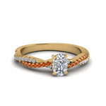 Load image into Gallery viewer, cushion-cut-twisted-vine-diamond-engagement-ring-for-women-with-orange-sapphire-in-14K-yellow-gold-FD8233CURGSAOR-NL-YG.jpg
