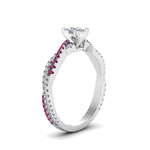 Load image into Gallery viewer, cushion-cut-twisted-vine-diamond-engagement-ring-for-women-with-pink-sapphire-in-14K-white-gold-FD8233CURGSADRPI-NL-WG.jpg
