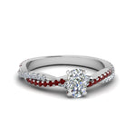 Load image into Gallery viewer, cushion-cut-twisted-vine-diamond-engagement-ring-for-women-with-ruby-in-14K-white-gold-FD8233CURGRUDR-NL-WG.jpg
