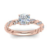Load image into Gallery viewer, Cushion Cut Twisted Vine Engagement Ring