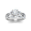 Load image into Gallery viewer, cushion-cut-twisted-vine-luxury-diamond-bridal-ring-set-in-white-gold-FDENR3211CUANGLE3-NL-WG
