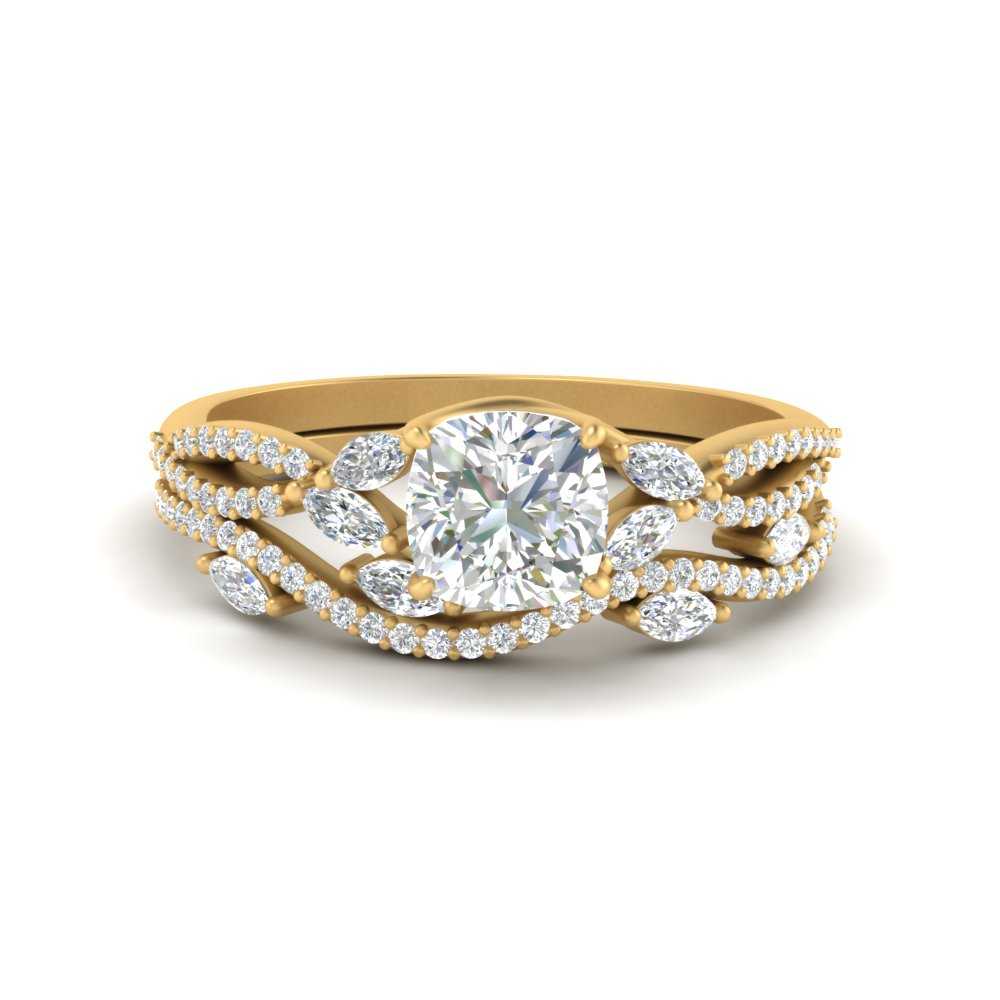 cushion-cut-twisted-vine-luxury-diamond-bridal-ring-set-in-yellow-gold-FDENR3211CUANGLE3-NL-YG