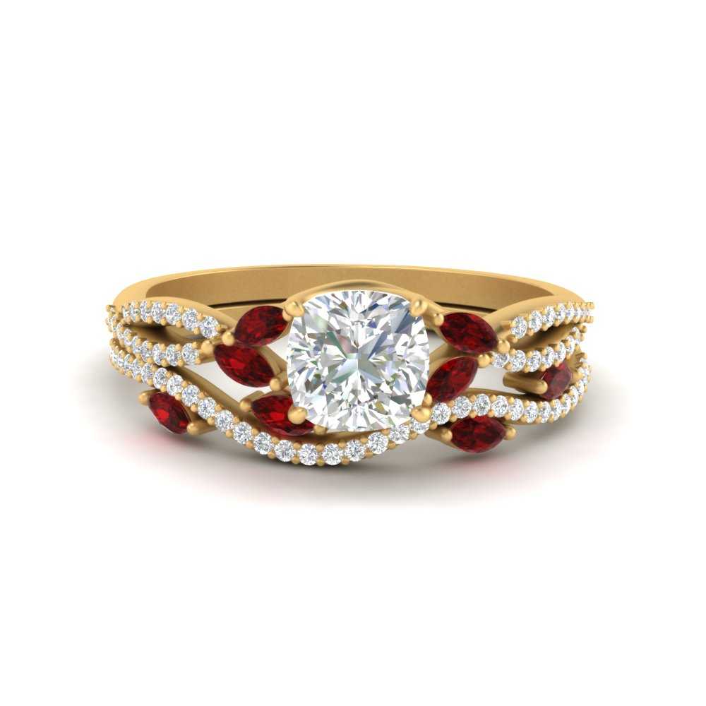 cushion-cut-twisted-vine-luxury-ruby-bridal-ring-set-in-yellow-gold-FDENR3211CUGRUDRANGLE3-NL-YG