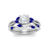Load image into Gallery viewer, cushion-cut-twisted-vine-luxury-sapphire-bridal-ring-set-in-white-gold-FDENR3211CUGSABLANGLE3-NL-WG