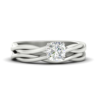 Vine Braided Solitaire Bridal Set