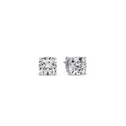 Cushion Diamond Basket Stud Earring