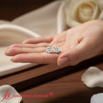 Load image into Gallery viewer, cushion-diamond-basket-stud-earring-1-carat-in-white-gold-fdear10411cu-fancy-nl-wg
