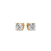 Load image into Gallery viewer, Cushion Diamond Basket Stud Earring